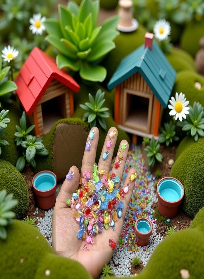 Jizlan 100 Pcs Colorful Resin Turtles for Crafts Dollhouse Miniatures,Mini Resin Turtles Toy,Mini Animals,for DIY Craft Garden，Landscape，DollhousePotted Plants Decor - Image 2